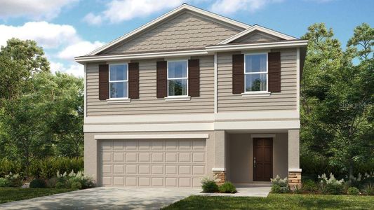 New construction Single-Family house 4630 Snapdragon Pl, Lake Hamilton, FL 33851 plan Elm - image