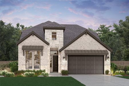 New construction Single-Family house 377 Prickly Poppy Loop, Kyle, TX 78640 Lauren- photo 0