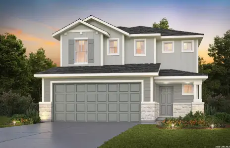 New construction Single-Family house 815 Bellflower Dr, New Braunfels, TX 78130 plan Monroe - image