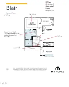 New construction Single-Family house 2407 Picual Wy, Unit Lot 19, New Hill, NC 27562 plan Blair - image