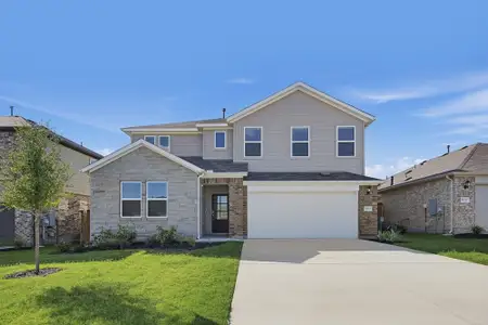 New construction Single-Family house 15404 Welsh Mills Dr, Pflugerville, TX 78660 plan Warbler - image