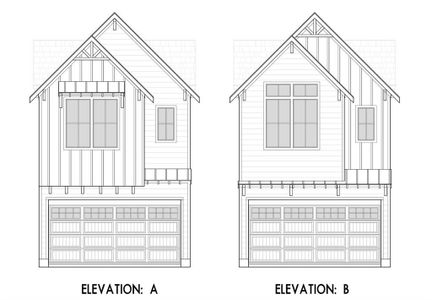 Arch sketch of exterior elevation