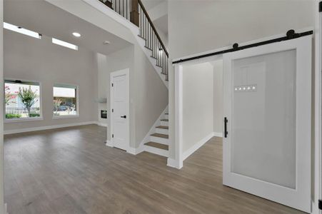 Similar Office with Barn Door Built By TX Bestv Home Builders