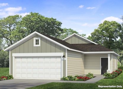 New construction Single-Family house 330 Golden Paint Trl, Liberty Hill, TX 78642 plan Cascade 1230 - image
