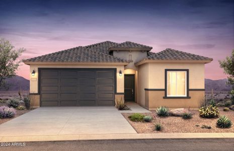 New construction Single-Family house 5019 S 251St Drive, Buckeye, AZ 85326 Verbena- photo 0