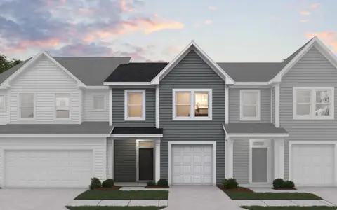 New construction Townhouse house 3306 Bailey Lake Dr, Fuquay Varina, NC 27526 plan Hertford - image
