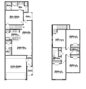New construction Single-Family house Crosby, TX 77532 plan Floor Plan 1860 - image 5