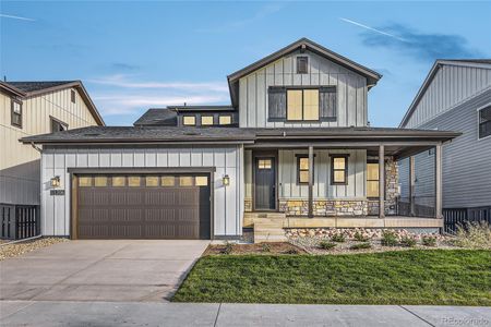 New construction Single-Family house 11206 Bright Sky Circle, Littleton, CO 80125 5052 Meadowview Exterior C - Highline Ranch- photo 0