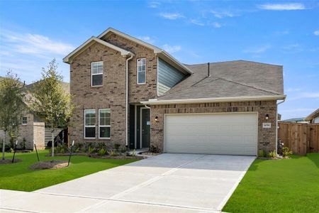 New construction Single-Family house 4056 Colony River Rock Boulevard, Pinehurst, TX 77362 Teak II H- photo 0