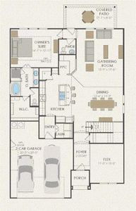 Pulte Homes, Amherst floor plan