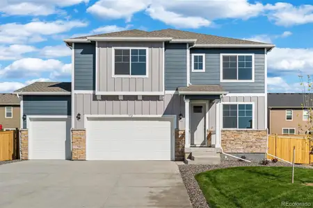 New construction Single-Family house 3234 Belleville Ridge Rd, Elizabeth, CO 80107 BRIDGEPORT- photo 0