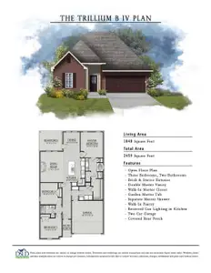 New construction Single-Family house 6790 Arbor Wy, Orange, TX 77630 plan Trillium IV A - image
