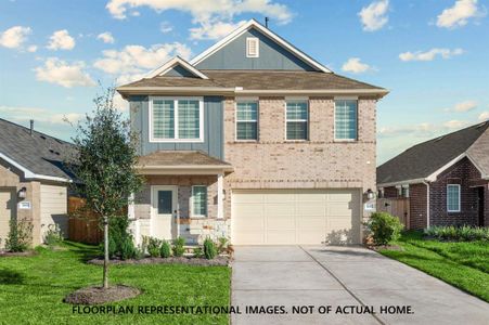 New construction Single-Family house 21222 Jacaranda Blossom Wy, Tomball, TX 77377 Dogwood - Smart Series- photo 0