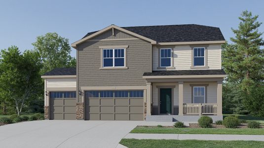 New construction Single-Family house 3489 Kingston Crest Trl, Elizabeth, CO 80107 plan Oliver - image