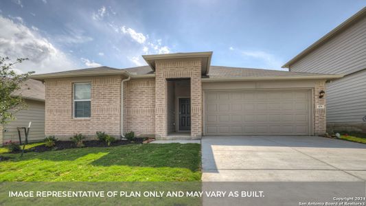 New construction Single-Family house 1061 Chachalaca Court, Seguin, TX 78155 The Ashburn- photo 0