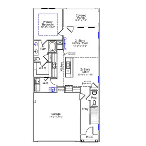 New construction Single-Family house 1207 Bell Heather Rd, Durham, NC 27703 plan Hydrangea - image