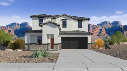 New construction Single-Family house 17746 W Vogel Ave, Waddell, AZ 85355 Apache- photo 0