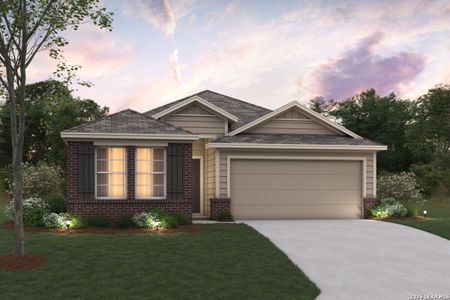 New construction Single-Family house 1621 Viola Ln, New Braunfels, TX 78130 plan Kendall - 35' Smart Series - image