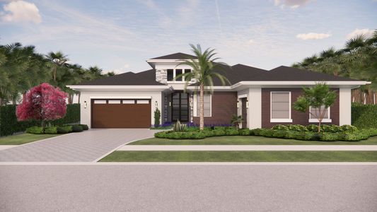 New construction Single-Family house 9637 Orchid Isles Cir, Palm Beach Gardens, FL 33412 plan Cozumel - image