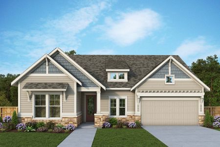 New construction Single-Family house 6851 Welcome Road, Flowery Branch, GA 30542 The Henshaw- photo 0