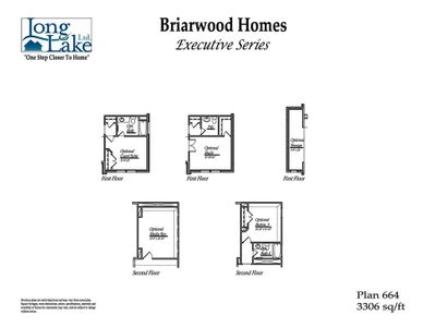 Plan 664 features 4 bedrooms, 3 baths, 1 half bath and over 3,300 square feet of living space.