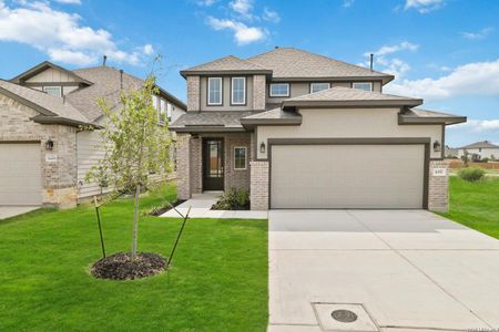 New construction Single-Family house 16447 Ginger Xing, Elmendorf, TX 78112 plan Linden - image