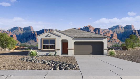 New construction Single-Family house 5613 E Button Ln, San Tan Valley, AZ 85140 plan Easton - image