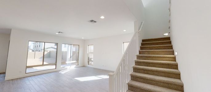 Kitchen & Great Room. Actual finishes may vary by community.