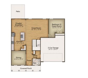 New construction Single-Family house 83 Hay Field Dr, Lillington, NC 27546 plan The Azalea - image 5