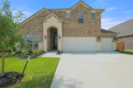 New construction Single-Family house 31407 Greenville Creek Ln, Hockley, TX 77447  The Georgian- photo 0