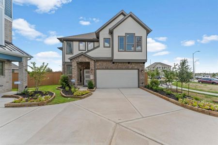 New construction Single-Family house 15866 Invergelder Drive, Humble, TX 77346 Capeside - Courtyard Collection- photo 0