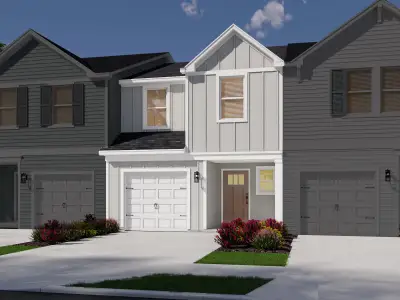 New construction Townhouse house 127 Brook Run Dr, Moncks Corner, SC 29461 plan Thorncrest - image