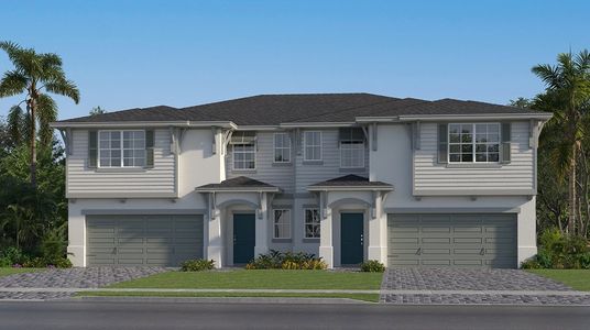 New construction Multi-Family house 18901 Wood Stork Wy, Loxahatchee, FL 33470 plan Hydrangea - image