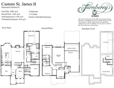 New construction Single-Family house Nolensville, TN 37135 plan Sold ST James II W Partial Basement - image