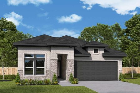 New construction Single-Family house 26415 Brilliant Beam Way, Hockley, TX 77447 The Brecken- photo 0