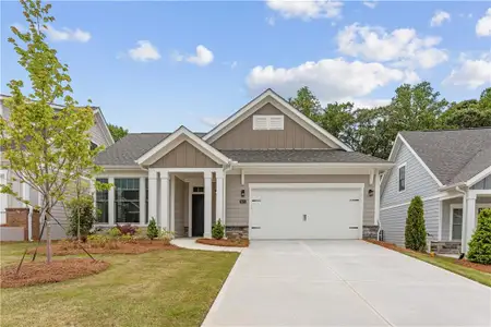 New construction Single-Family house 3472 Fishpond Cir, Dacula, GA 30019 plan Palazzo Ranch - image