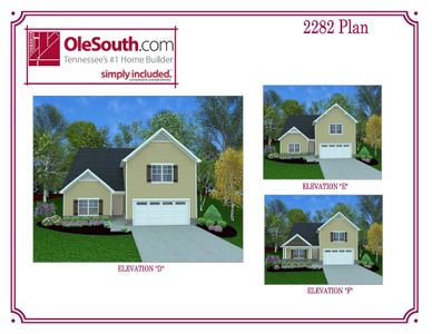 New construction Single-Family house 3481 Manchester Pike, Murfreesboro, TN 37127 plan 2282 Elevation DEF - image