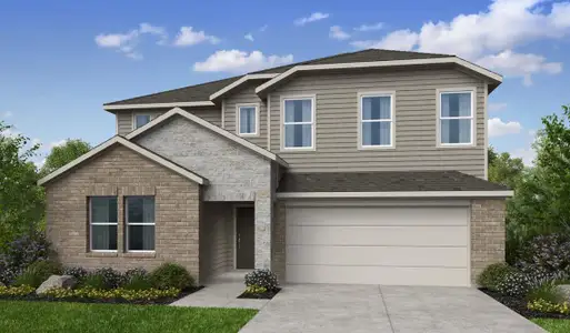 New construction Single-Family house 206 Childress St, Hutto, TX 78634 plan Warbler - image