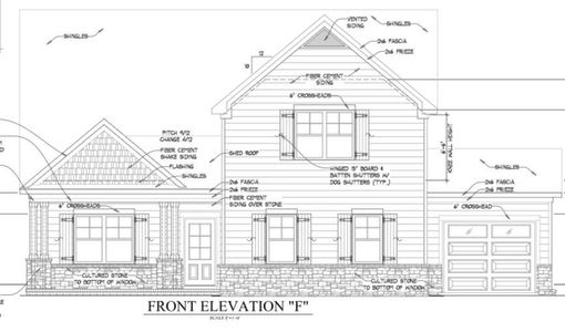 New construction Single-Family house 2617 Unitas Dr, Unit 24, E, Murfreesboro, TN 37129 plan 2282 Elevation GHI - image