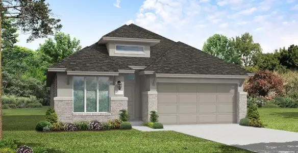 New construction Single-Family house 1317 Sunrise Canyon Trl, Georgetown, TX 78628 plan Gaines - image