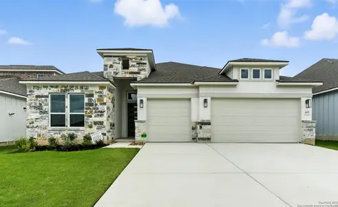 New construction Single-Family house 1637 Saddleback Run, New Braunfels, TX 78130 plan Mariscal Canyon View - image