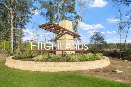 The Highlands in Porter, TX, is a master-planned community offering resort-style living with top-tier amenities, including an 18-hole golf course, nature preserve, Mirror Lake, fitness center, and a future resort-style pool, all designed to provide a vibrant and active lifestyle.