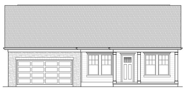 The lovely Stuart plan features clean lines, craftsman features, and a finished basement.