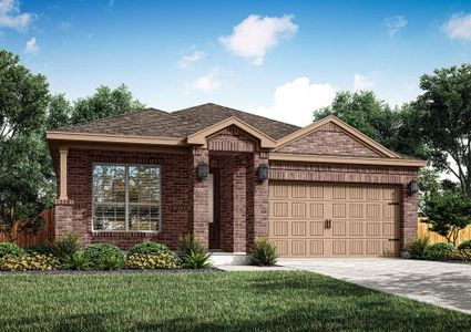 The Pintail is a beautiful single story home with brick.