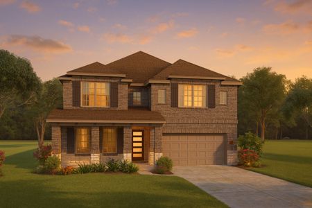New construction  house 19250 Wright Fall Ln, Spring, TX 77379 plan Boxwood III Trinity Grove Signature - image