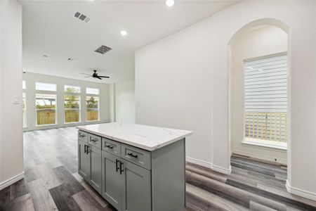 Kitchen view into Living Room