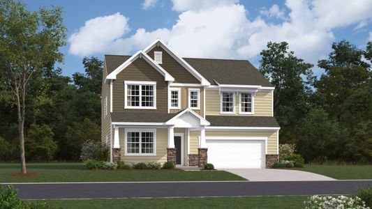 New construction Single-Family house 303 Midway Hill Ln, Simpsonville, SC 29680 plan Forsyth - image
