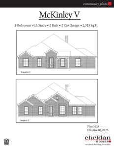 New construction Single-Family house 107 R.J, Smith St, Boyd, TX 76023 plan McKinley V - image