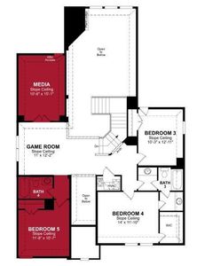 Beazer Homes Valencia on the Lake Summerfield Floorplan.