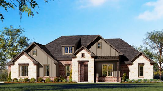 Elevation C With Stone | Concept 2623 at Mockingbird Hills – Premier Series in Joshua, TX by Landsea Homes